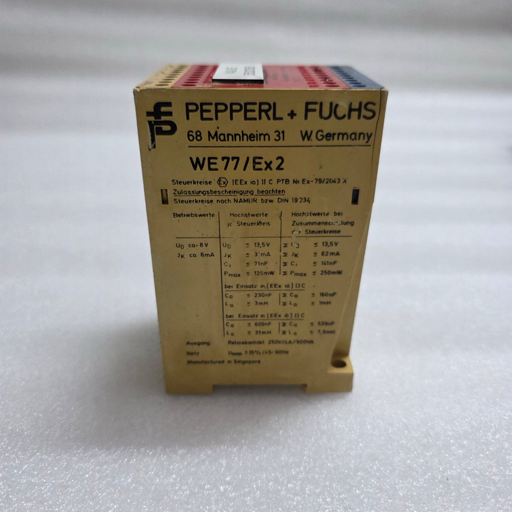 PEPPERL + FUCHS WE77/EX2 SWITCH AMPLIFIER 220V