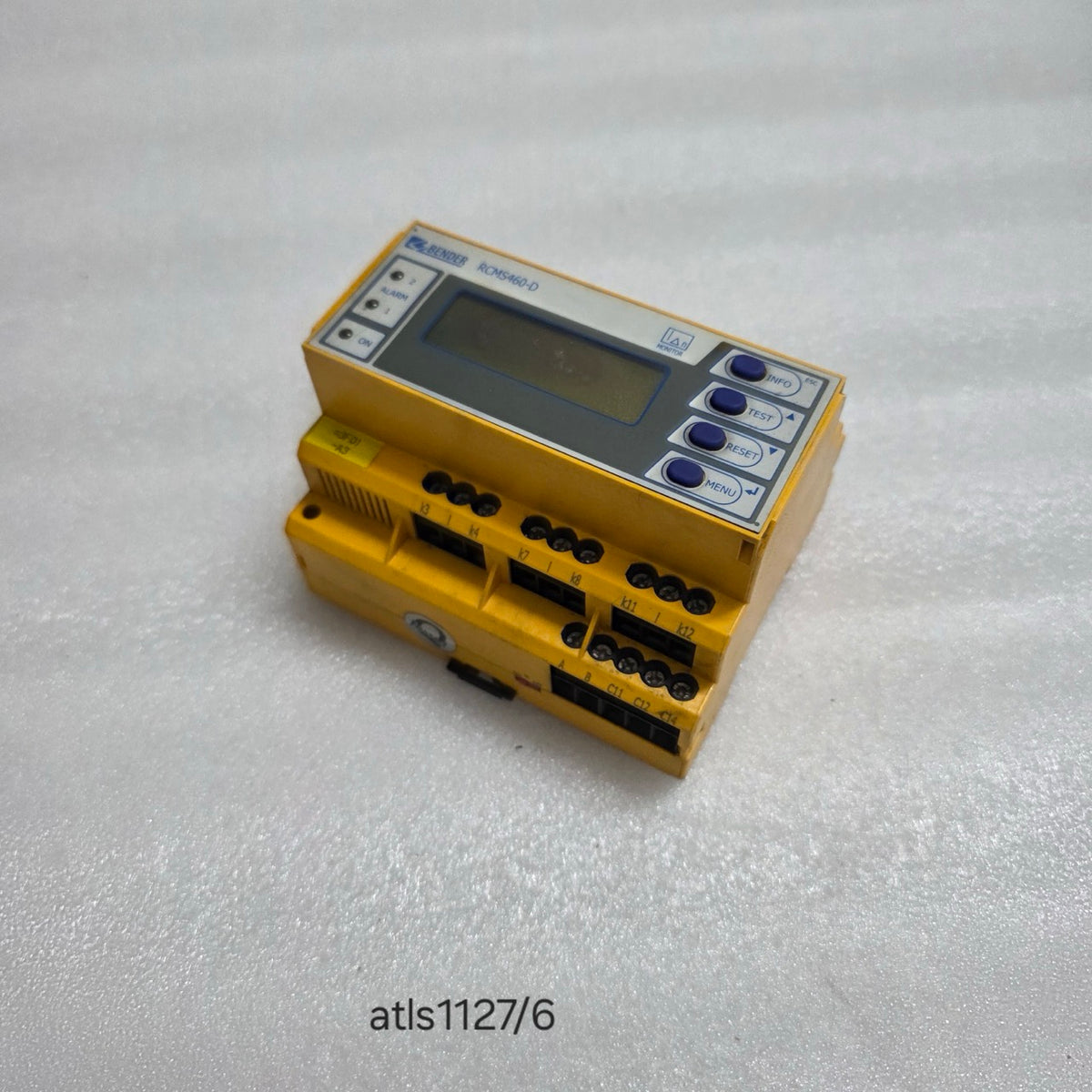 BENDER RCMS460-D-2 MULTI-CHANNEL DIFFERENTIAL/RESIDUAL CURRENT EVALUATOR B940530
