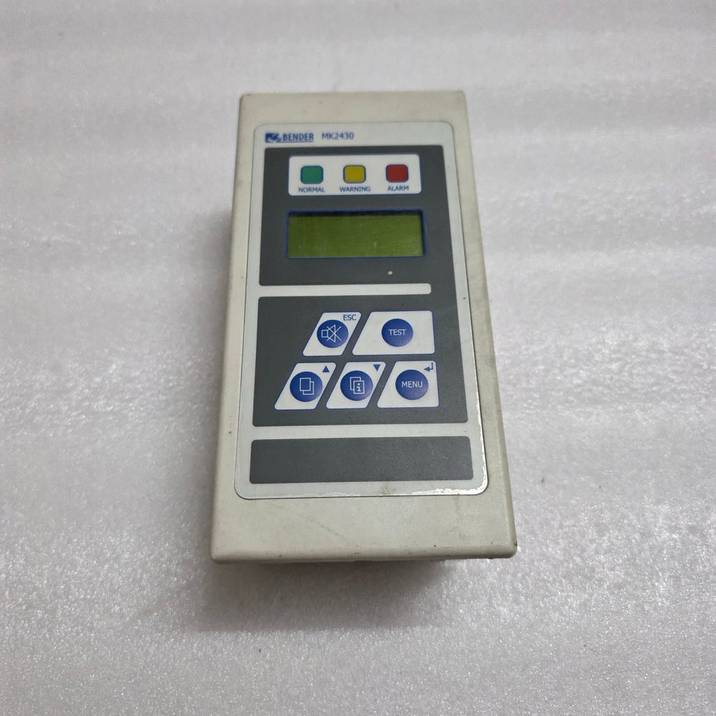 BENDER MK2430-12 REMOTE ALARM INDICATOR & TEST COMBINATION B95100002 24V