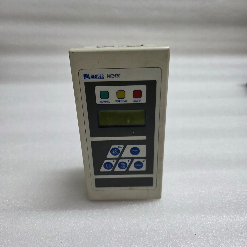 BENDER MK2430-12 REMOTE ALARM INDICATOR & TEST COMBINATION B95100002 24V