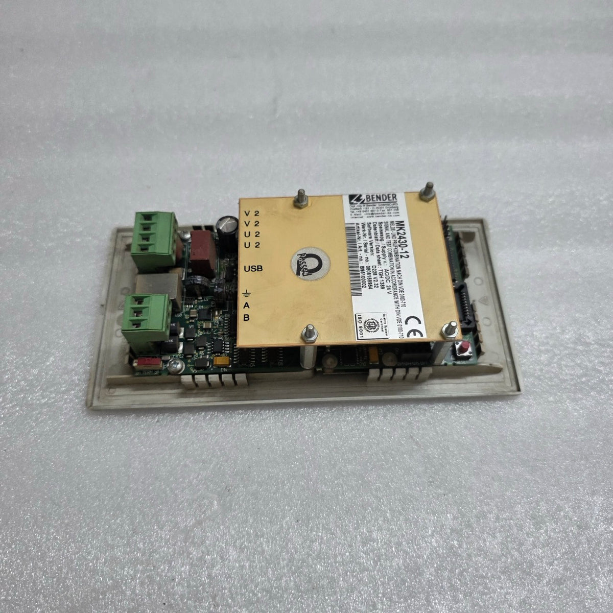 BENDER MK2430-12 REMOTE ALARM INDICATOR & TEST COMBINATION B95100002 24V