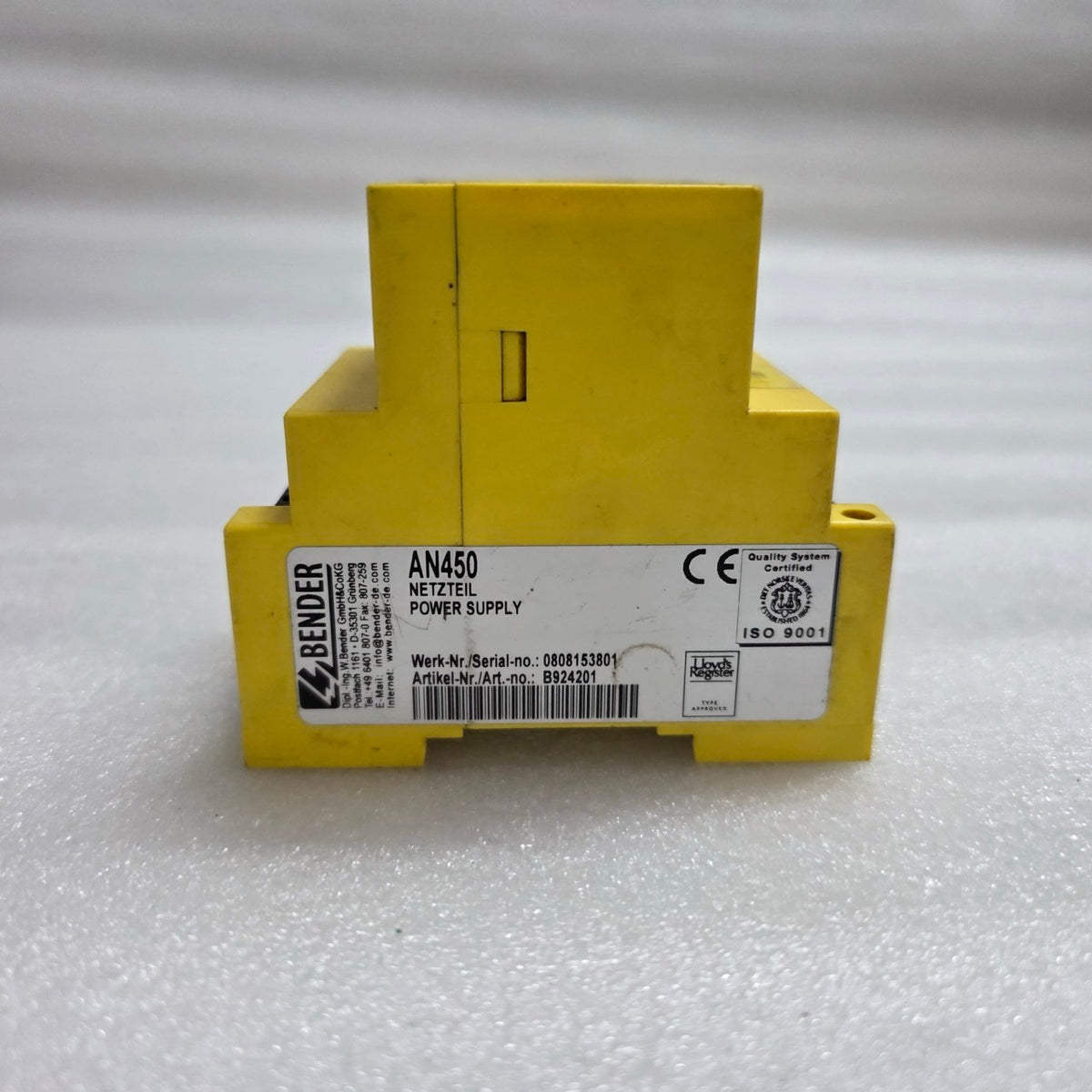 BENDER AN450 POWER SUPPLY UNIT B924201 AC 230 V
