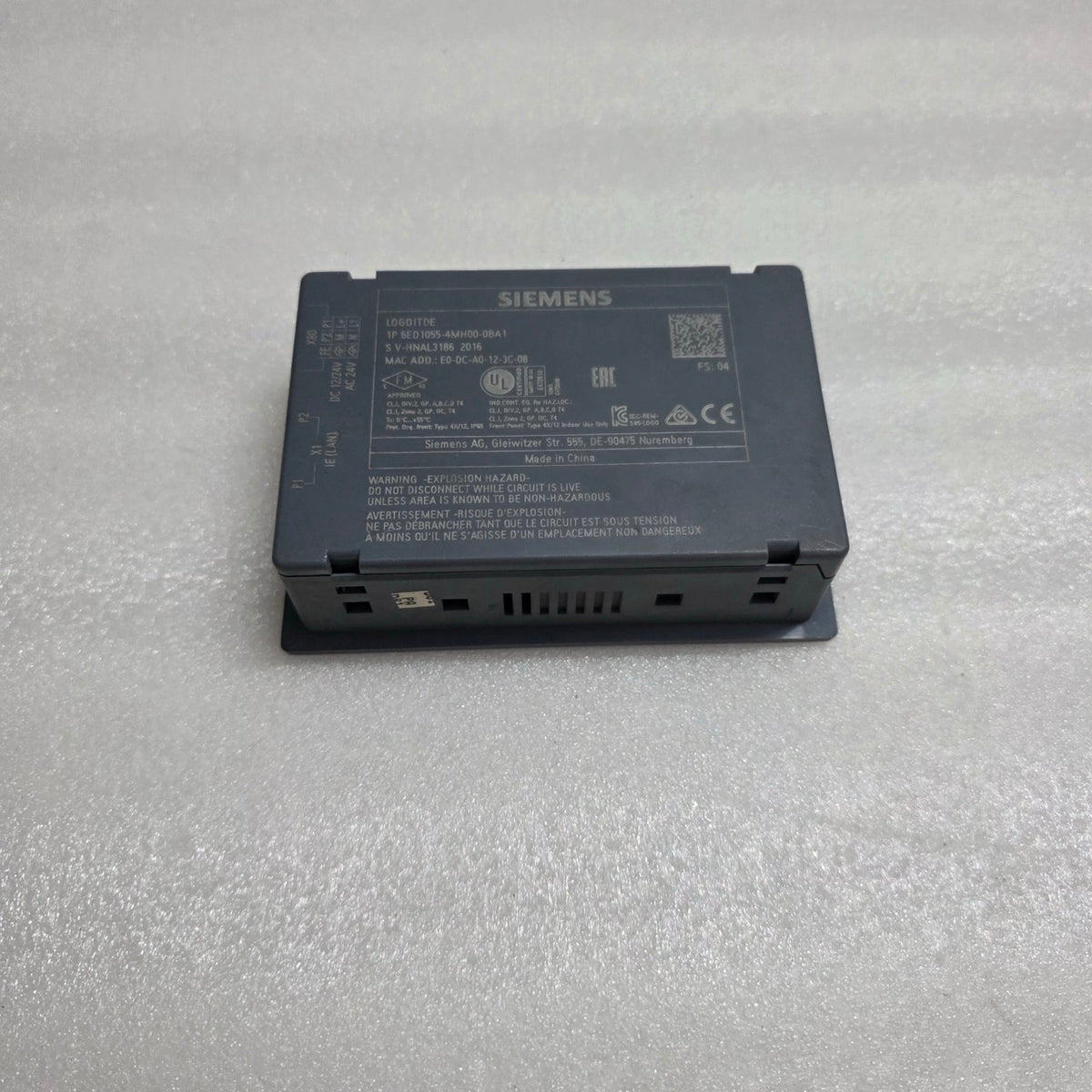 SIEMENS AG LOGO TDE 6ED1055-4MH00-0BA1 OPERATOR PANEL ACCESSORY 12/24V