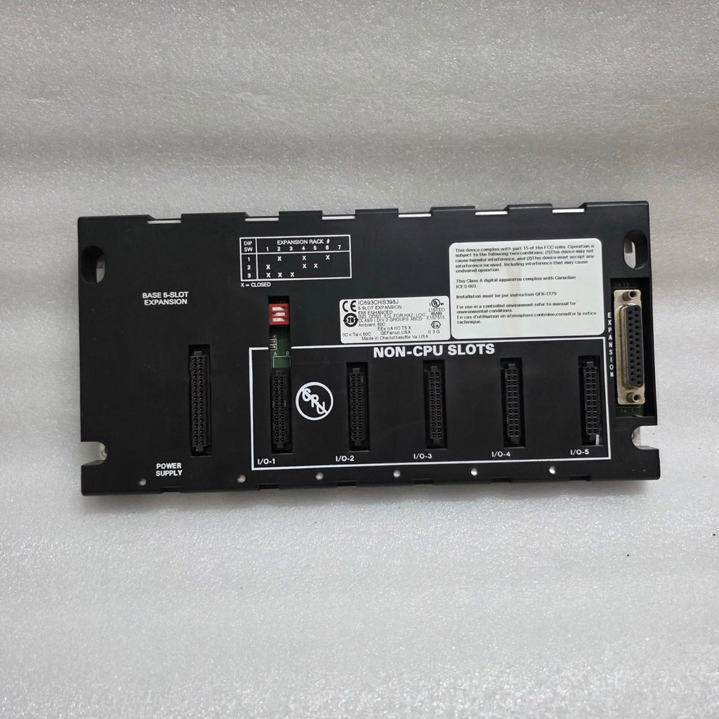 GE FANUC IC693CHS398J I/O EXPANSION BASEPLATE / BACKPLANE