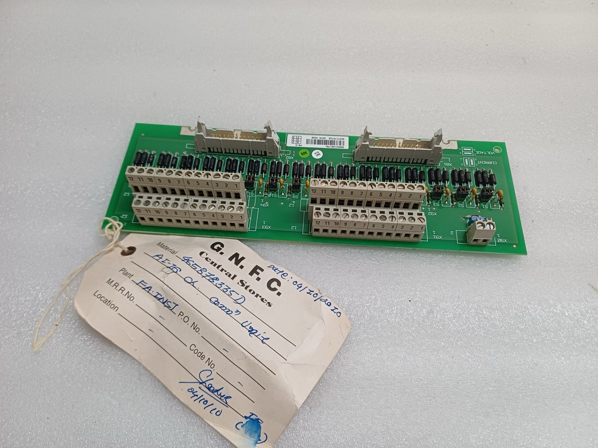 ABB DSTA-002B ANALOG SIGNAL TERMINATION BOARD 3BSE018317R1 YWP-EF 3BSC980002R525