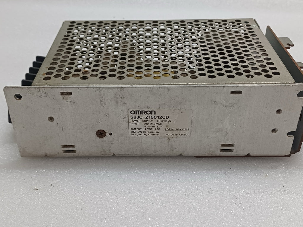 OMRON S8JC-Z15012CD INDUSTRIAL SWITCHING POWER SUPPLY 12VDC 12.5A