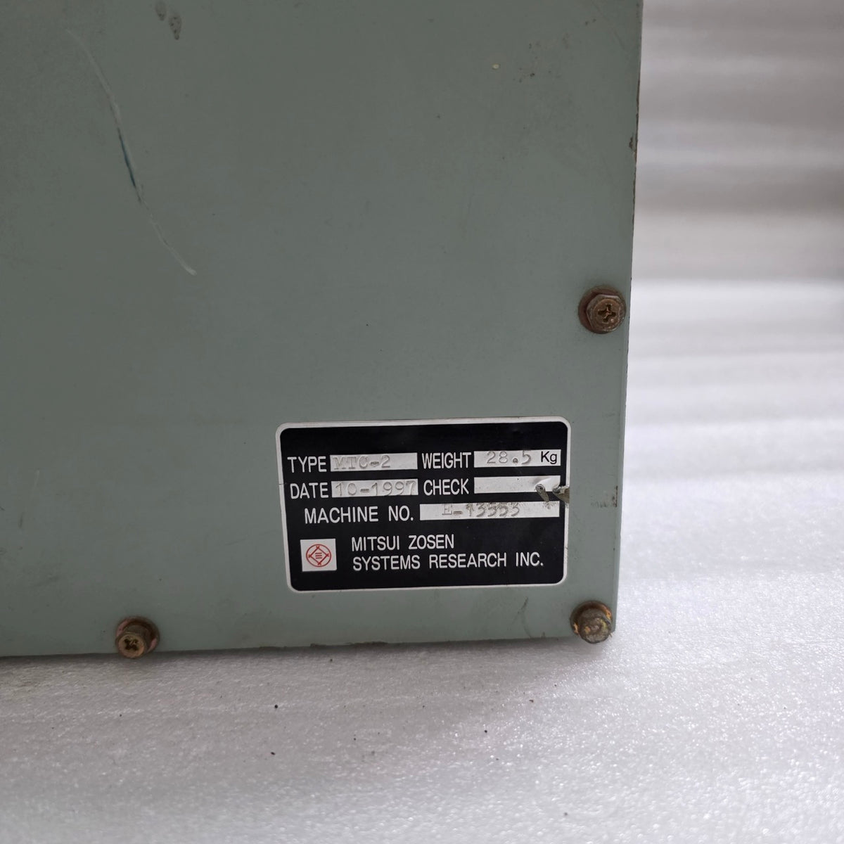 MITSUI ENGINEERING MTC-2 ELECTRONIC GOVERNOR E-13553 ENGINE CONTROL SYSTEM