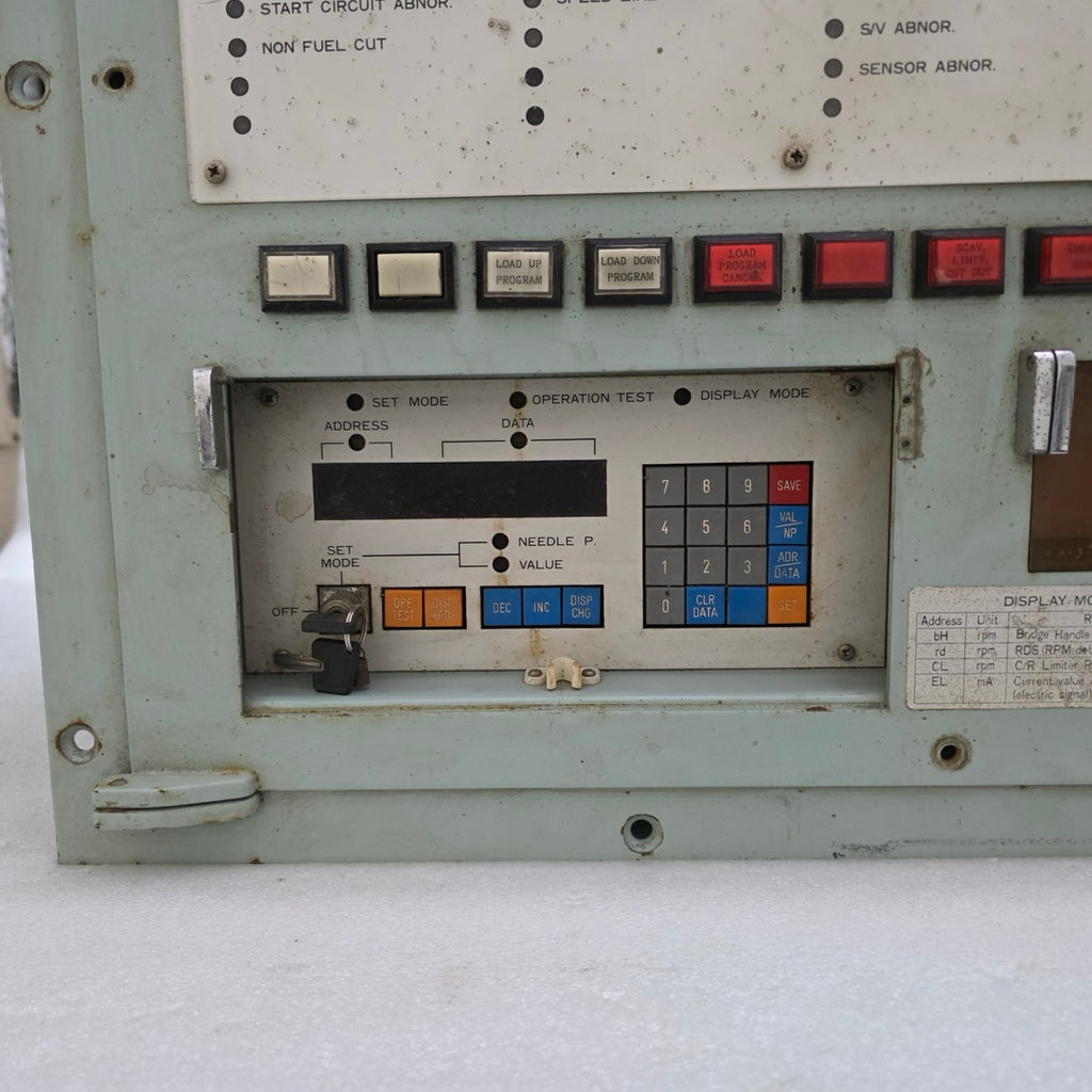 MITSUI ENGINEERING BMS-1500 ELECTRONIC GOVERNOR/ENGINE REMOTE CONTROL SYSTEM PAN