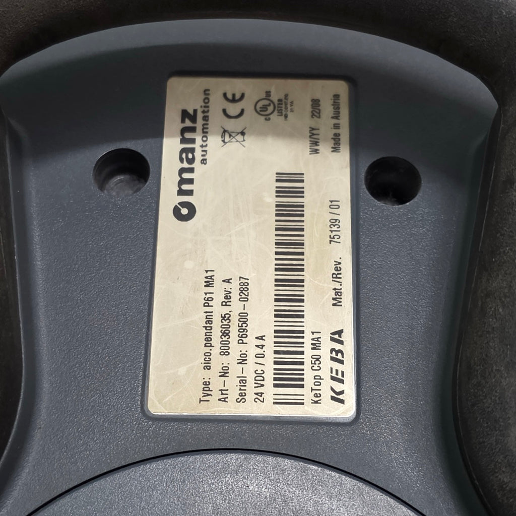MANZ KEBA KETOP C50 MA1 AICO.PENDANT P61 MA1 80036035 OPERATING PANEL/TEACH PEND