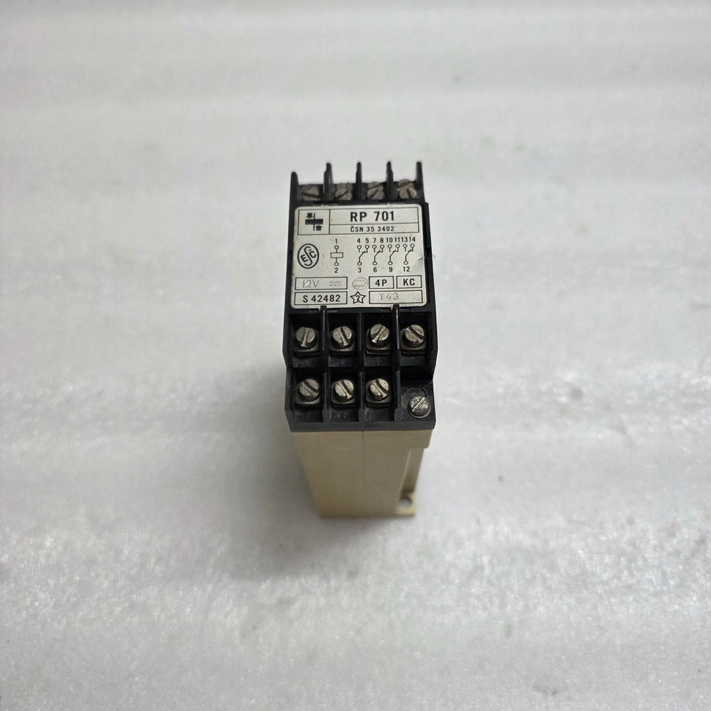 ZPA TRUTNOV RP 701 INDUSTRIAL CONTROL RELAY 12VDC