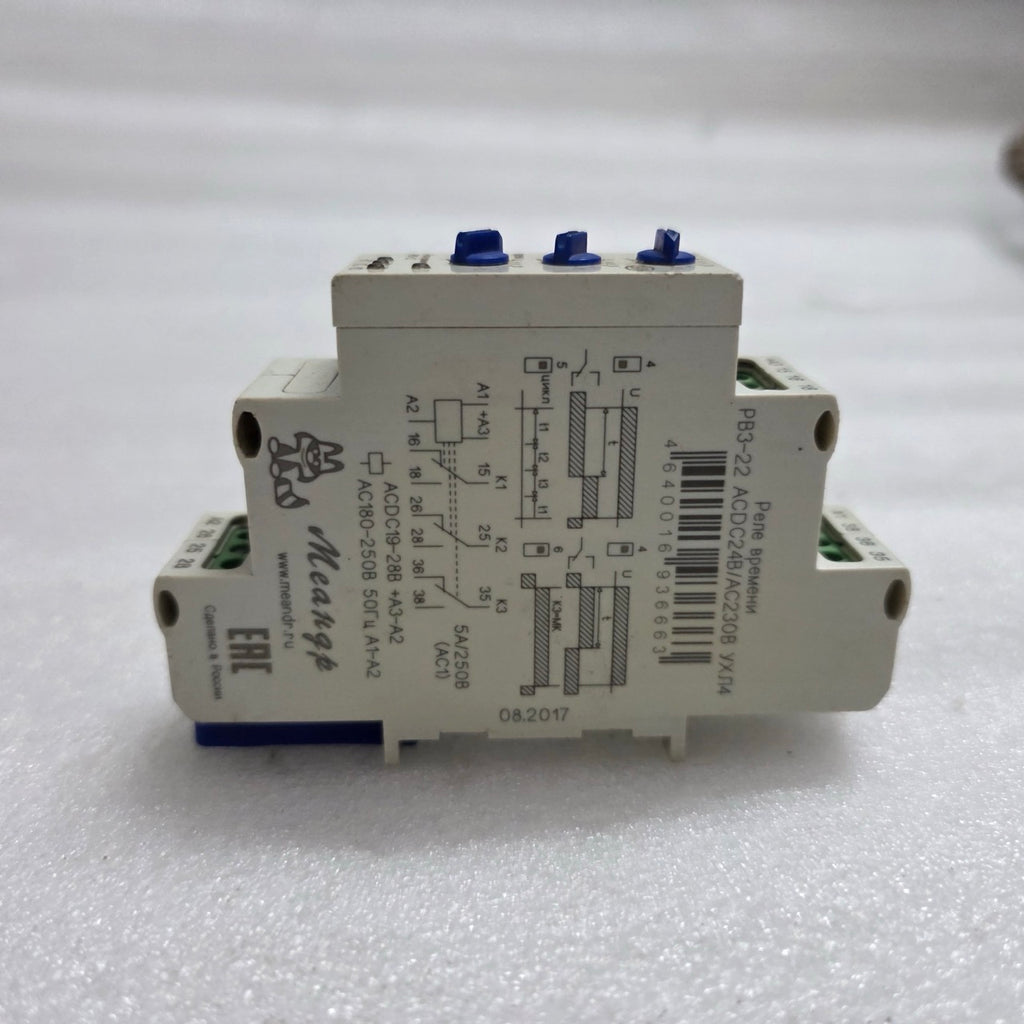 MEANDR PB3-22 TIME RELAY AC-DC 24V / AC230 V