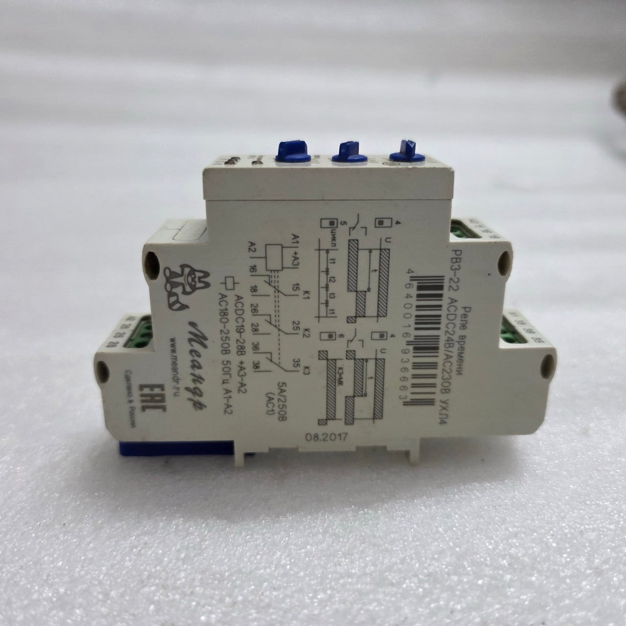 MEANDR PB3-22 TIME RELAY AC-DC 24V / AC230 V