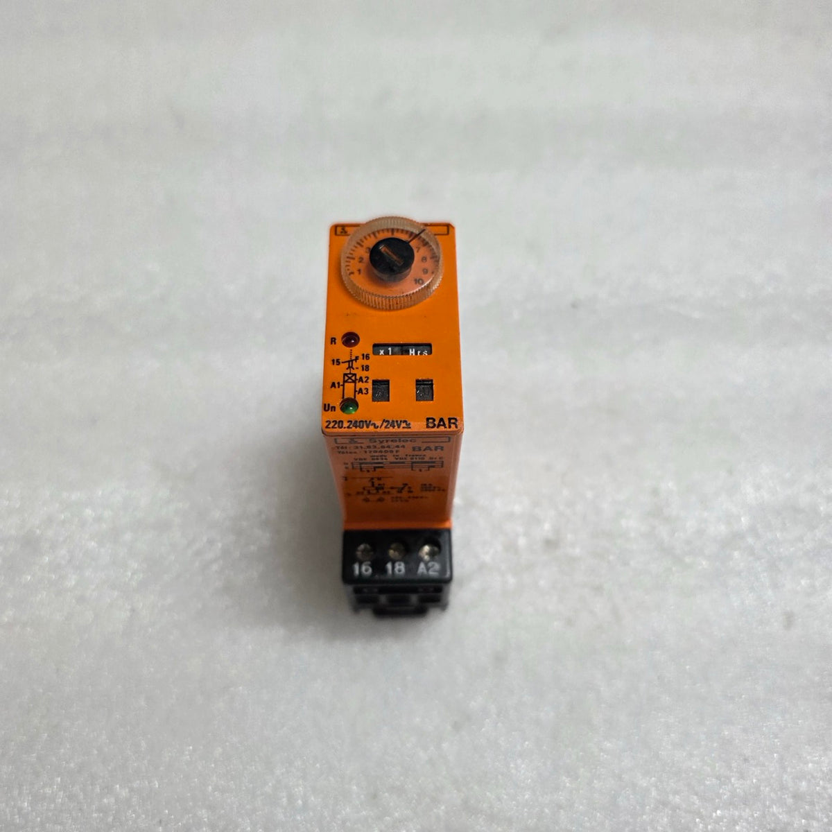 SYRELEC BAR ELECTRONIC TIME RELAY 220-240VAC/24V AC-DC