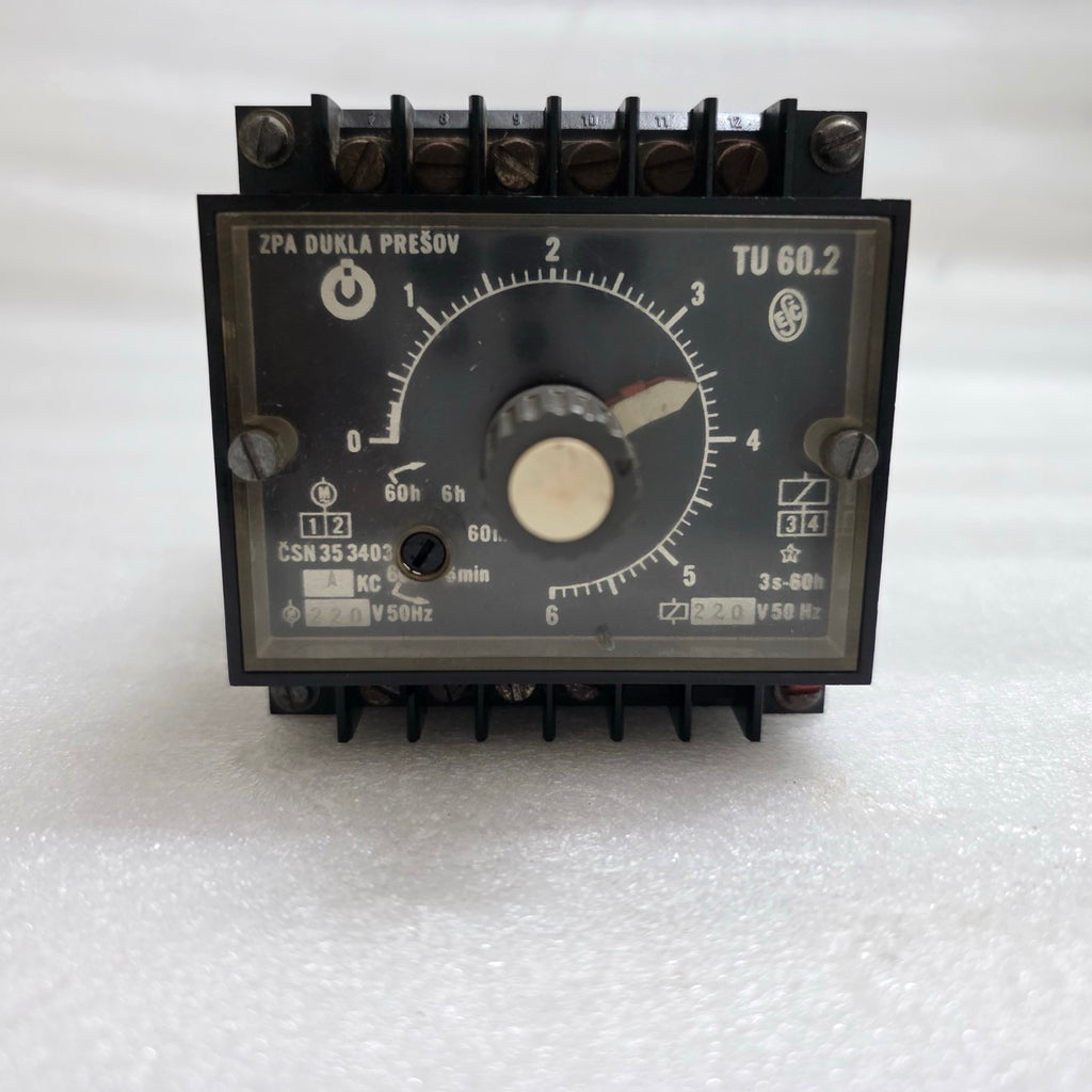 ZPA DUKLA PREŠOV TU 60.2 MECHANICAL TIME DELAY RELAY 220V