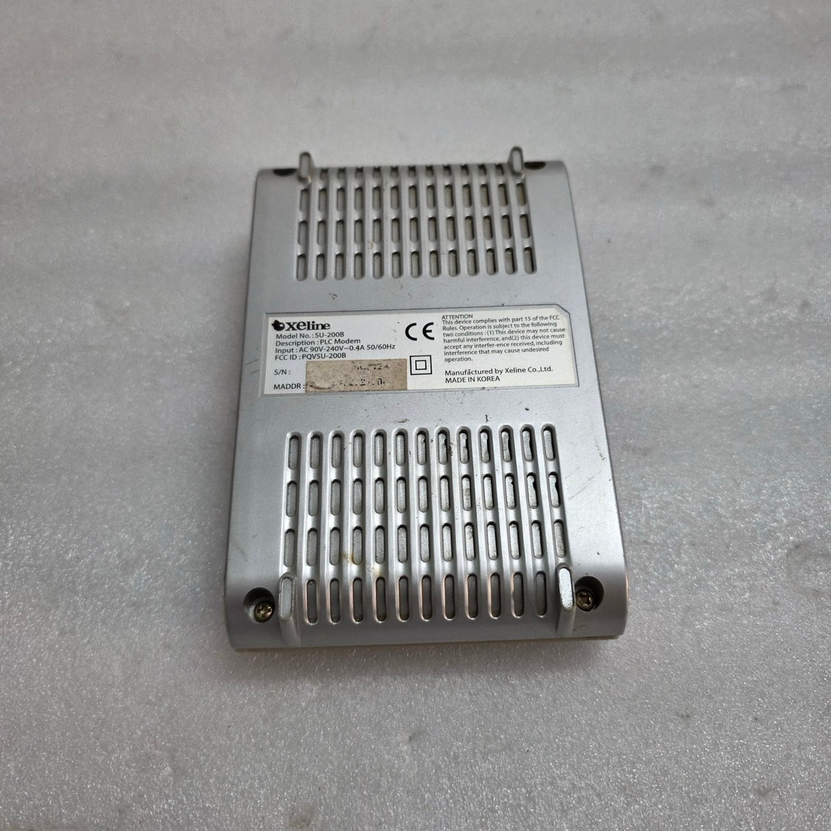XELINE SU-2008 PLC MODEM PQVSU-2008 AC 90V-240V