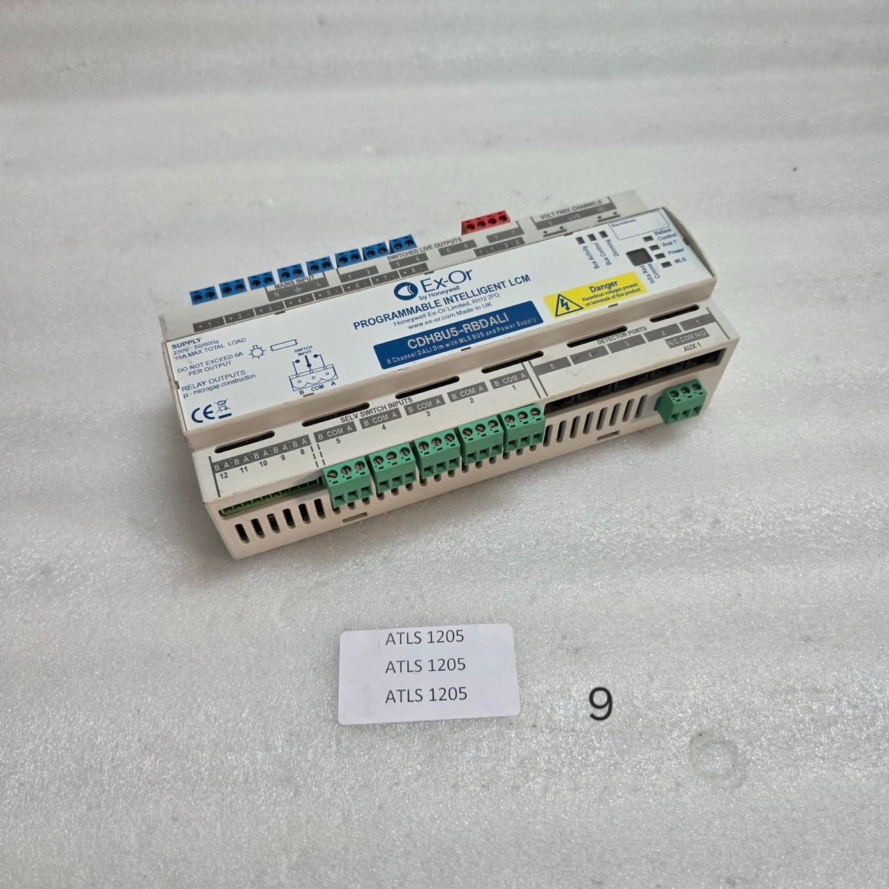 EX-OR BY HONEYWELL CDH8U5-RBDALI 8-CHANNEL PROGRAMMABLE INTELLIGENT LCM 230V