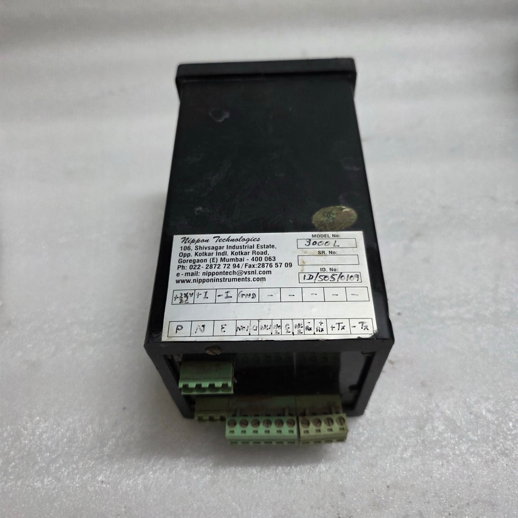 NIPPON TECHNOLOGIES 3000 L INDUSTRIAL CONTROL UNIT / PANEL METER