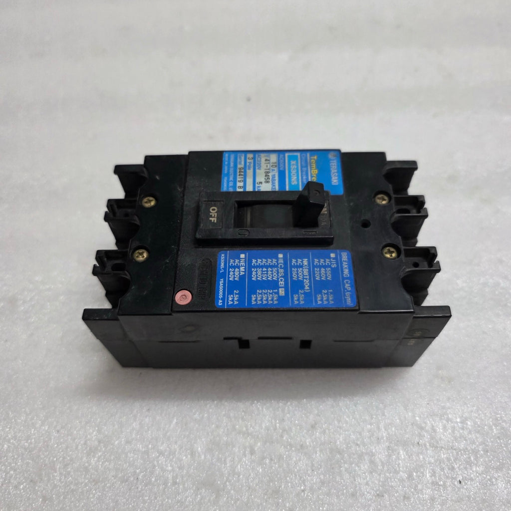 TERASAKI XS30NS 3-POLE CIRCUIT BREAKER 10A
