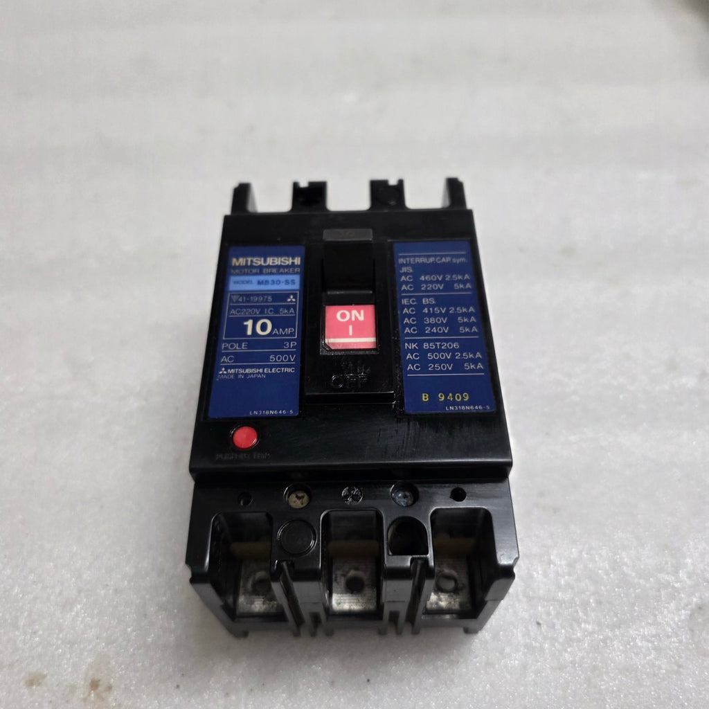 MITSUBISHI ELECTRIC MB30-SS 3-POLE CIRCUIT BREAKER 10A