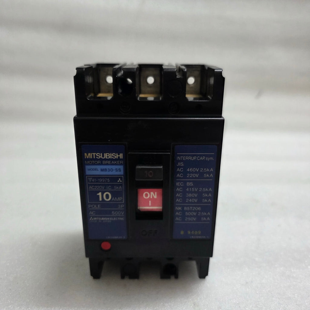 MITSUBISHI ELECTRIC MB30-SS 3-POLE CIRCUIT BREAKER 10A