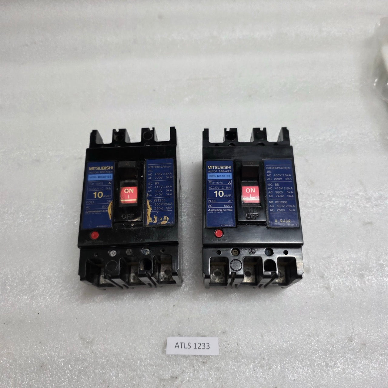 MITSUBISHI ELECTRIC MB30-SS 3-POLE CIRCUIT BREAKER 10A