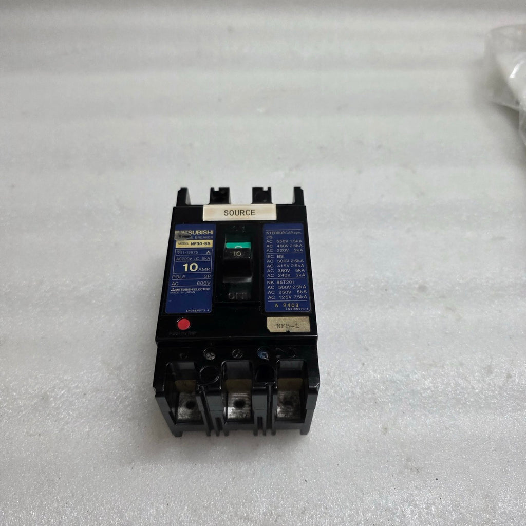 MITSUBISHI ELECTRIC NF30-SS 3-POLE CIRCUIT BREAKER 10A