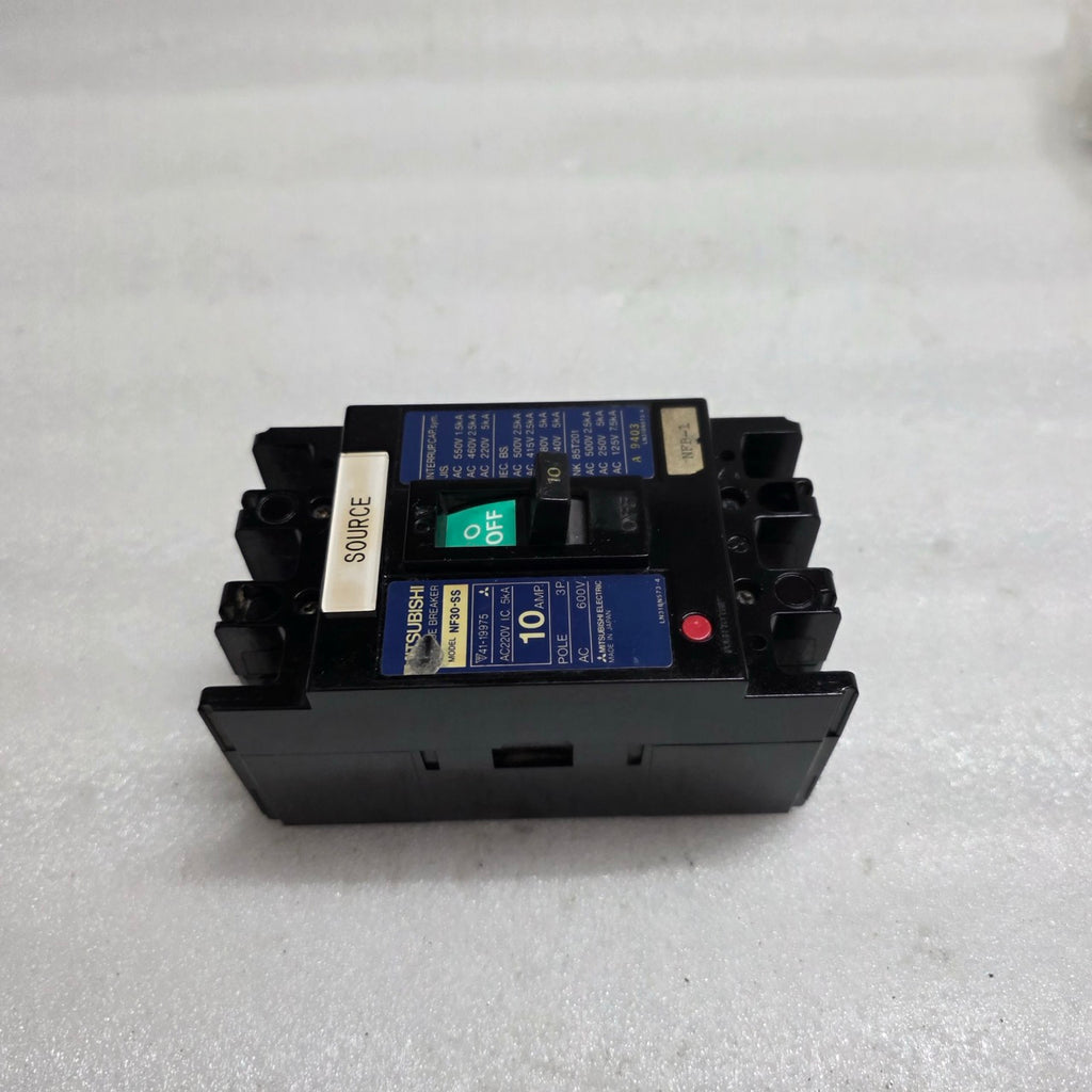 MITSUBISHI ELECTRIC NF30-SS 3-POLE CIRCUIT BREAKER 10A