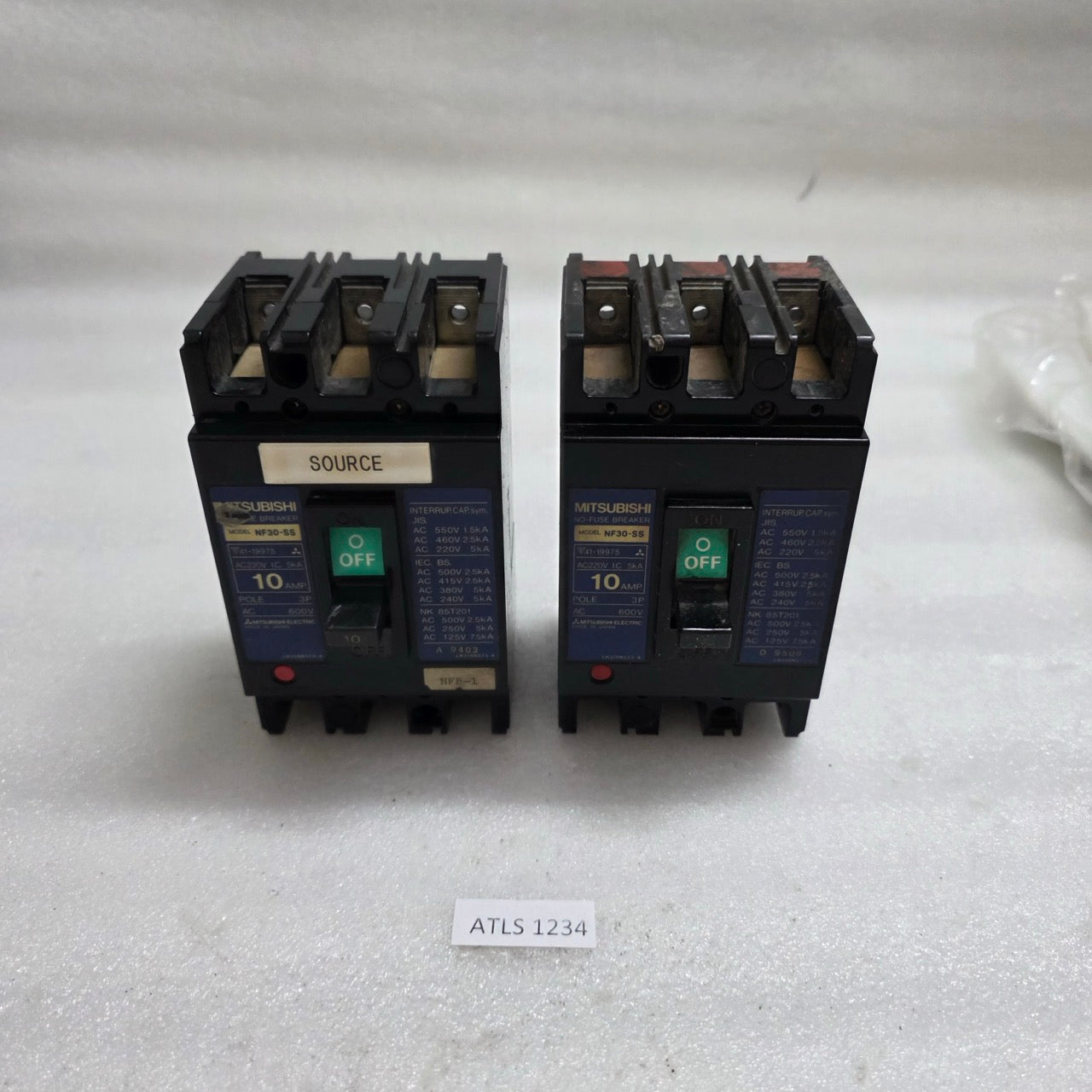 MITSUBISHI ELECTRIC NF30-SS 3-POLE CIRCUIT BREAKER 10A