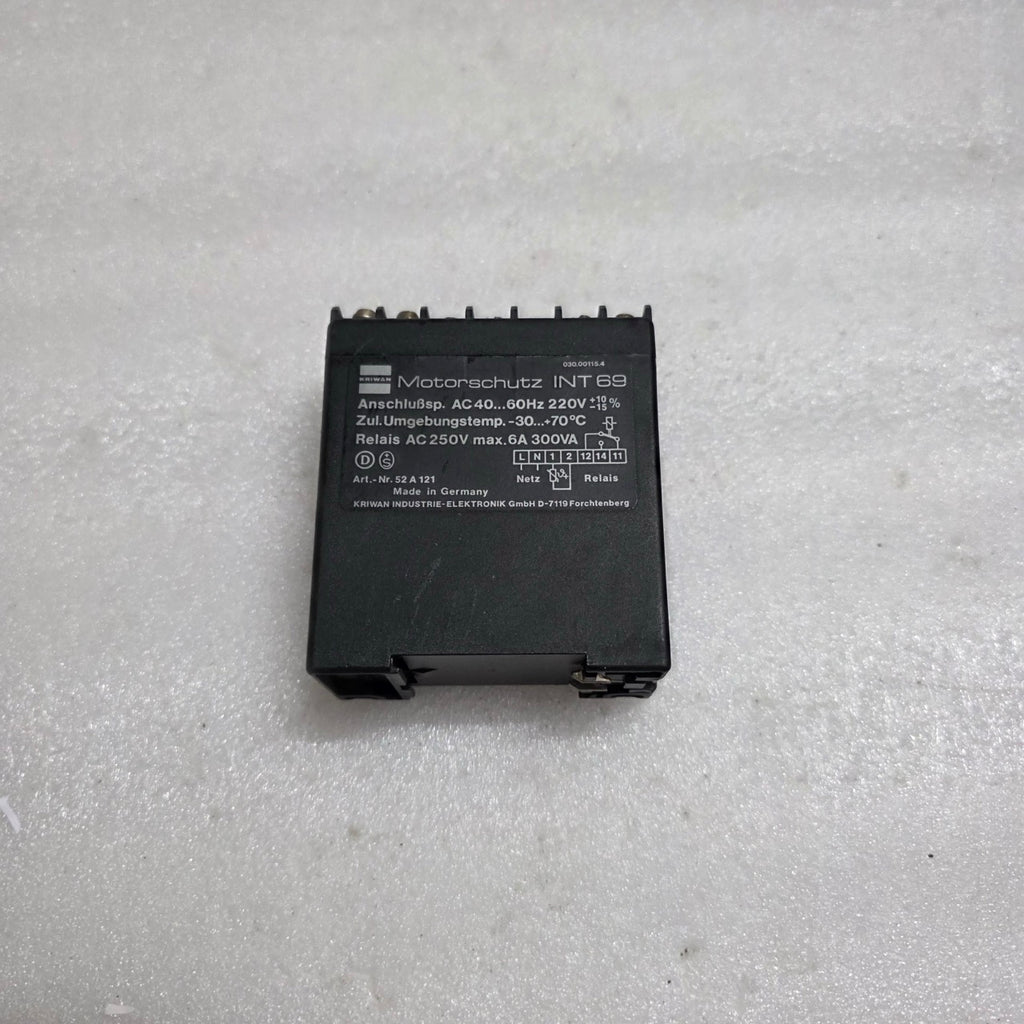 KRIWAN INT 69 MOTOR PROTECTION RELAY 030.00115.4 MOTORSCHUTZ 52 A 121