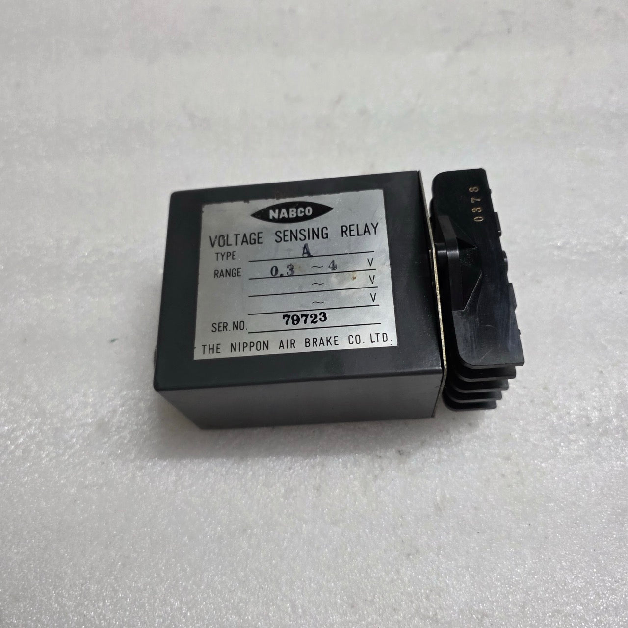 THE NIPPON AIR BRAKE TYPE A VOLTAGE SENSING RELAY / VOLTAGE MONITOR RELAY