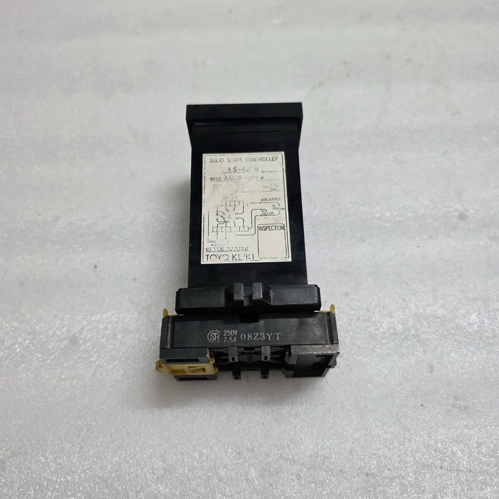 TOYO KEIKI AS-62-H SOLID STATE CONTROLLER / CURRENT RELAY AC 100/110V OR AC 200/