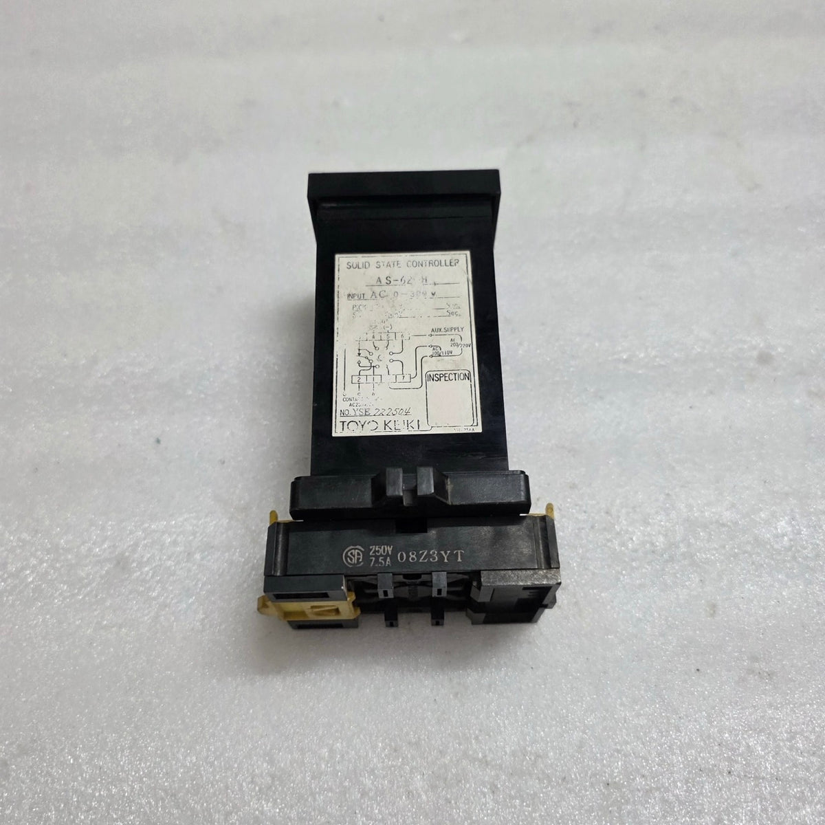 TOYO KEIKI AS-62-H SOLID STATE CONTROLLER / CURRENT RELAY AC 100/110V OR AC 200/