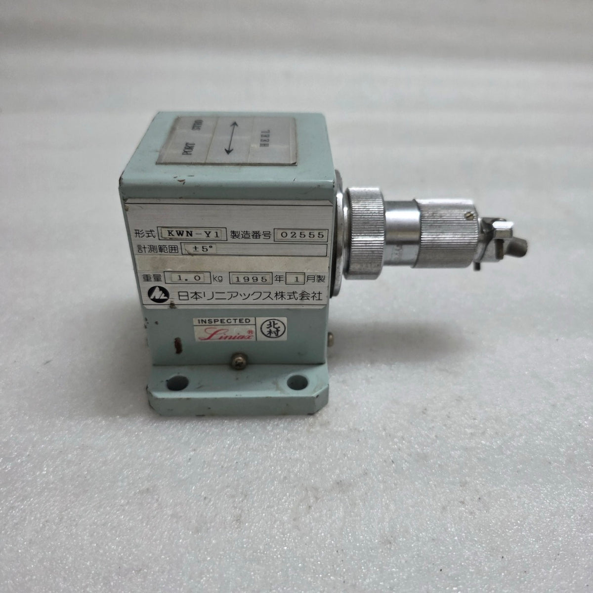 NIPPON LINEARX KWN-Y1 AN INCLINOMETER/TILT SENSOR