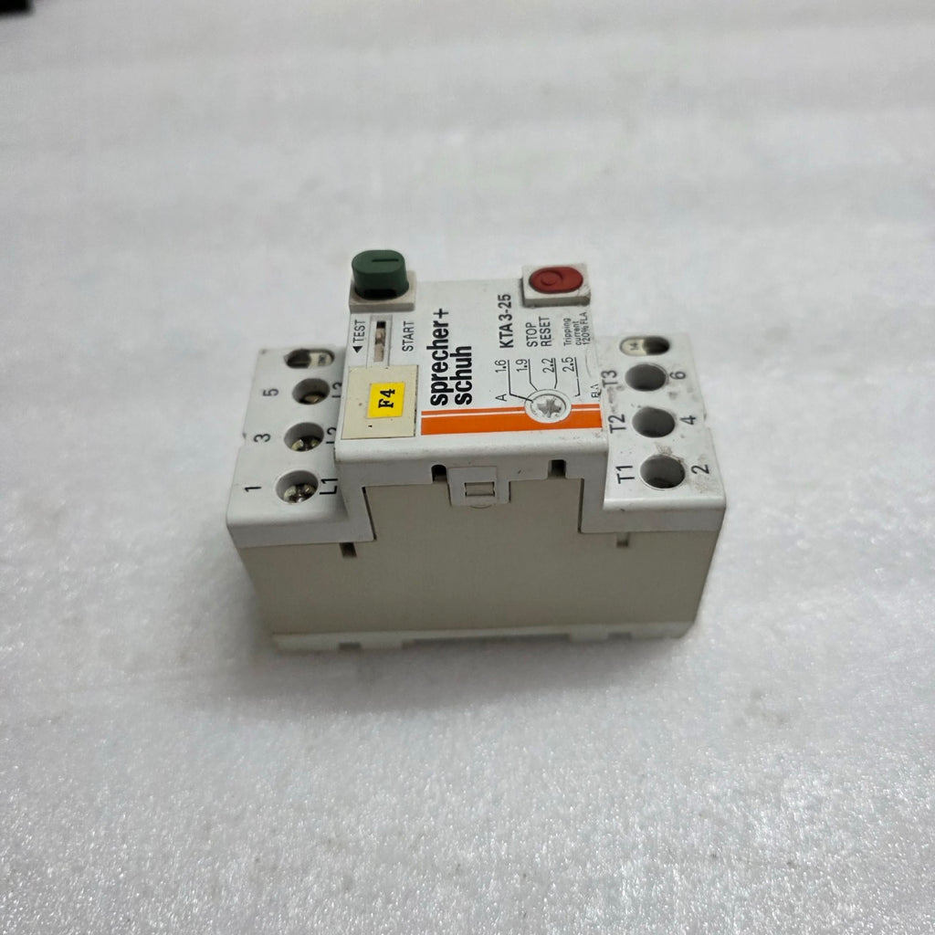 4 UNIT X SPRECHER+SCHUH KTA 3-25 MANUAL MOTOR STARTER 1.6-2.5 A LOT OF 4