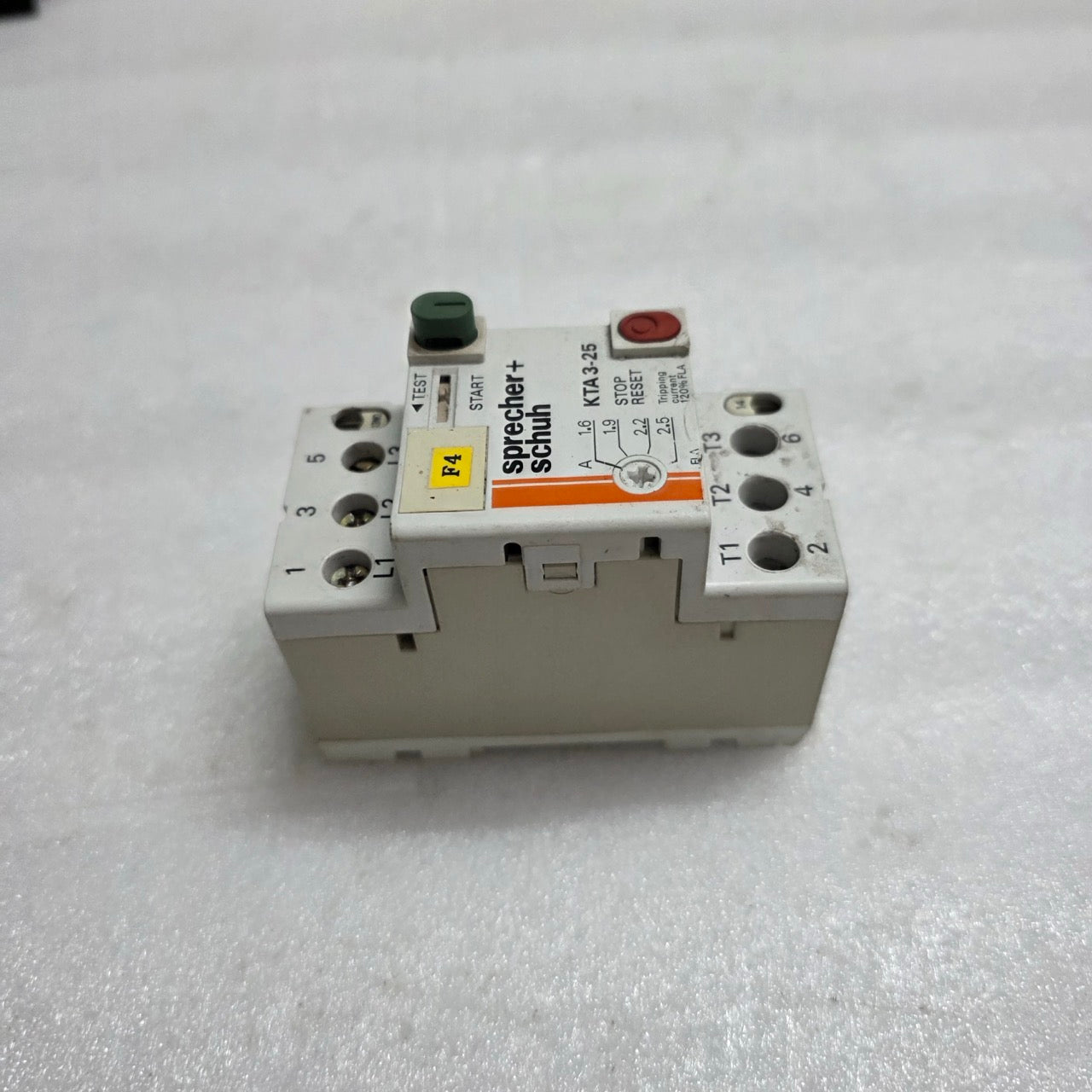 4 UNIT X SPRECHER+SCHUH KTA 3-25 MANUAL MOTOR STARTER 1.6-2.5 A LOT OF 4