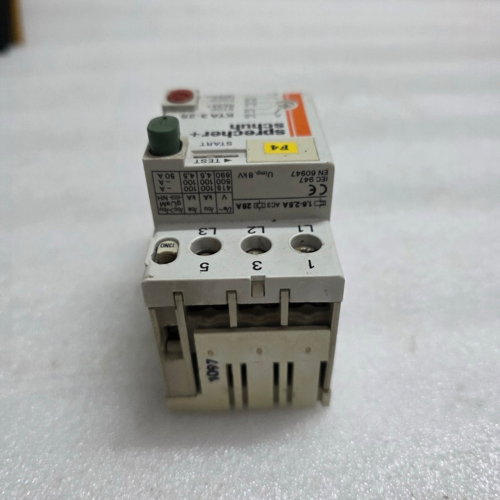 4 UNIT X SPRECHER+SCHUH KTA 3-25 MANUAL MOTOR STARTER 1.6-2.5 A LOT OF 4