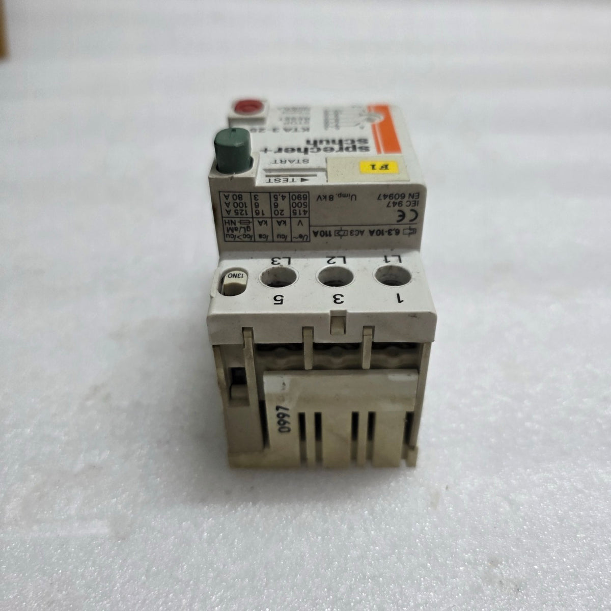 SPRECHER+SCHUH KTA 3-25 MANUAL MOTOR STARTER 6.3-10 A