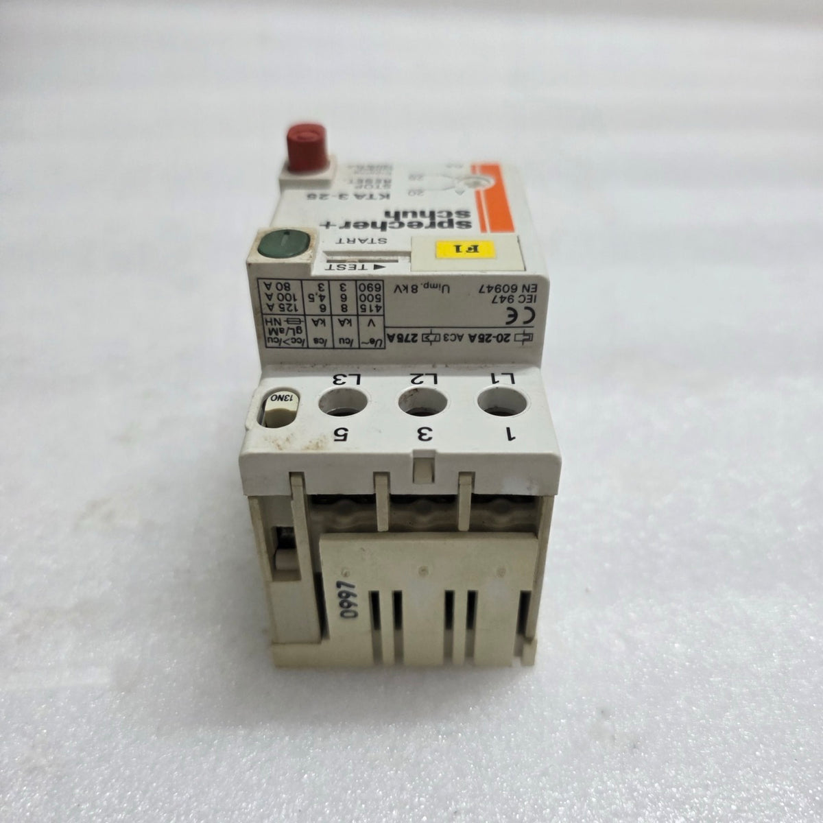 SPRECHER+SCHUH KTA 3-25 MANUAL MOTOR STARTER 20-25A
