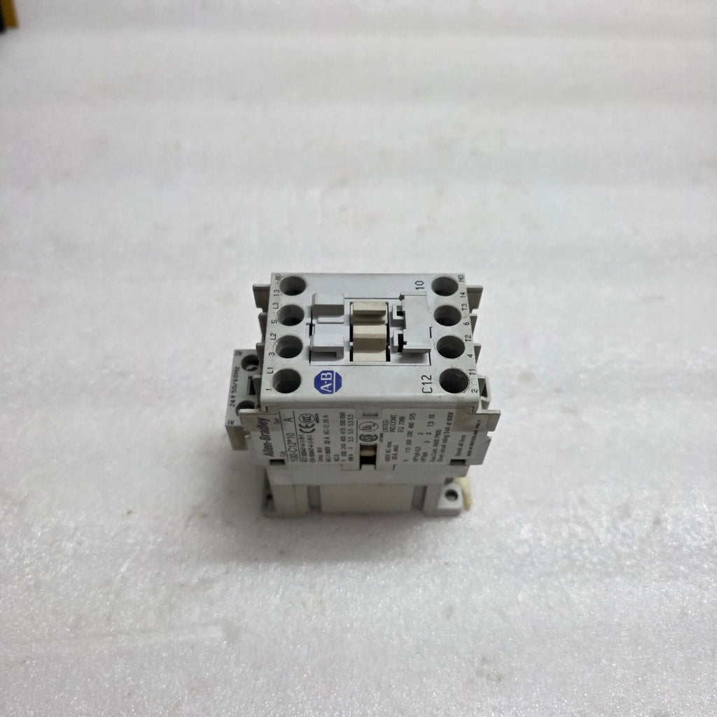 ALLEN-BRADLEY CAT 100-C12-10 SER A CONTACTOR COIL VOLTAGE 24V AC