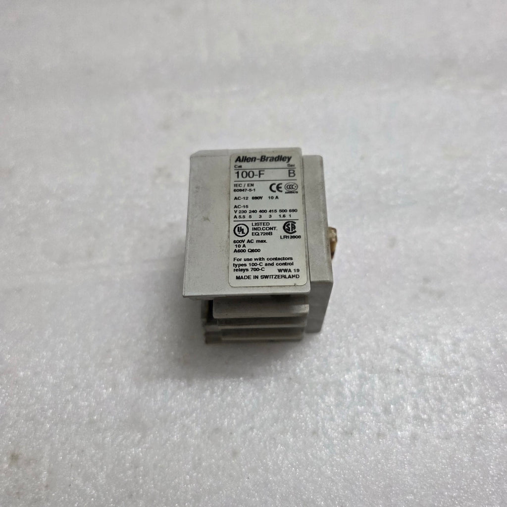2 UNIT X ALLEN BRADLEY CAT 100-F SER B AUXILIARY CONTACT BLOCK LOT OF 2 UNIT