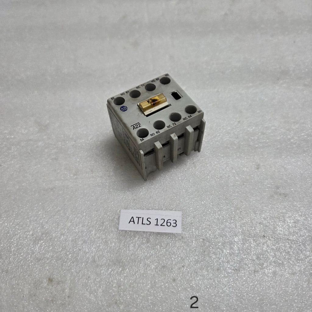 2 UNIT X ALLEN BRADLEY CAT 100-F SER B AUXILIARY CONTACT BLOCK LOT OF 2 UNIT