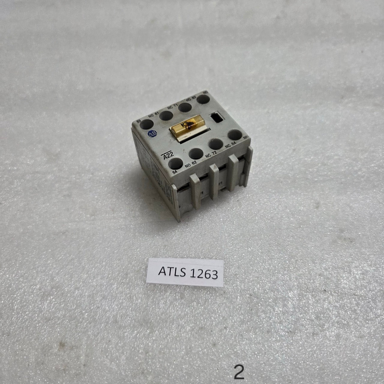 2 UNIT X ALLEN BRADLEY CAT 100-F SER B AUXILIARY CONTACT BLOCK LOT OF 2 UNIT
