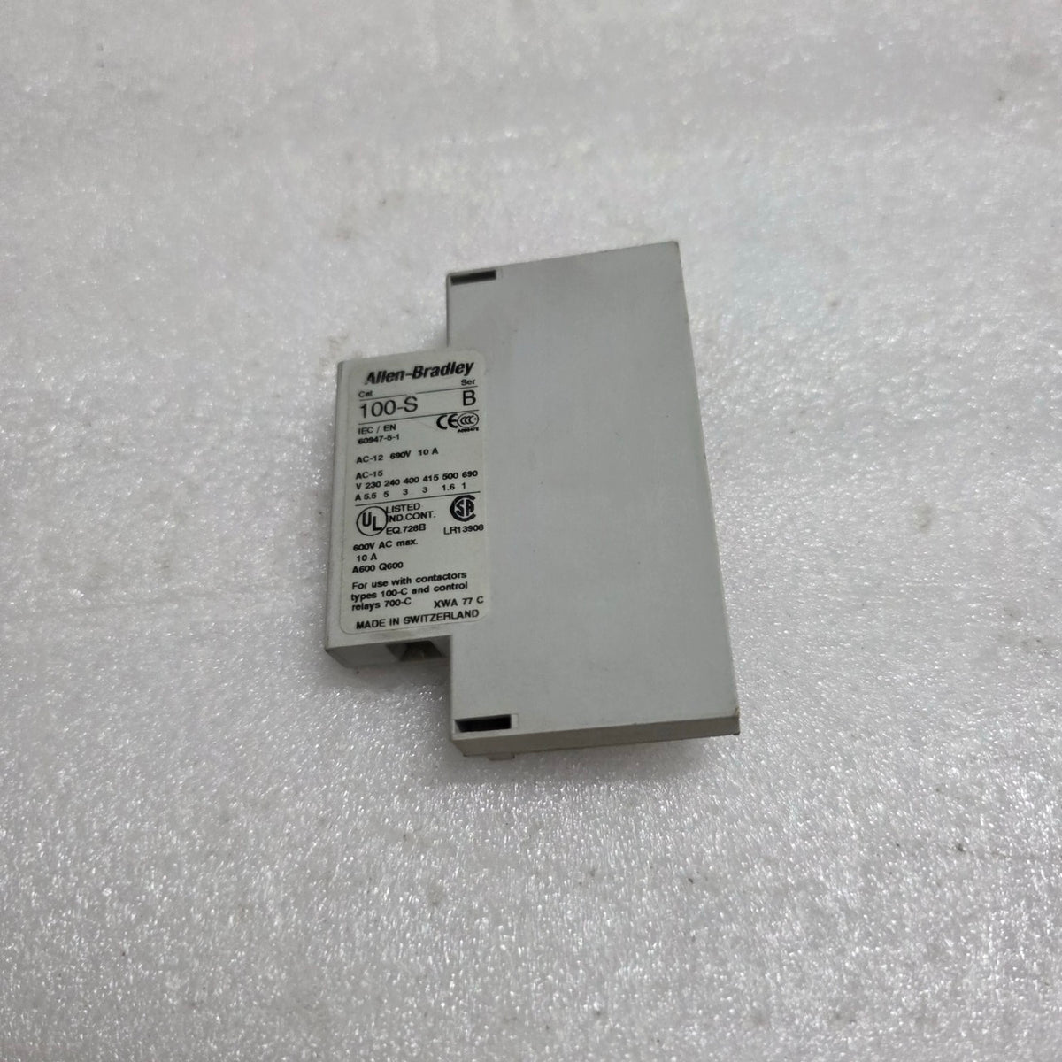 5 UNIT X ALLEN BRADLEY CAT 100-S SER B AUXILIARY CONTACT LOT OF 5 UNIT