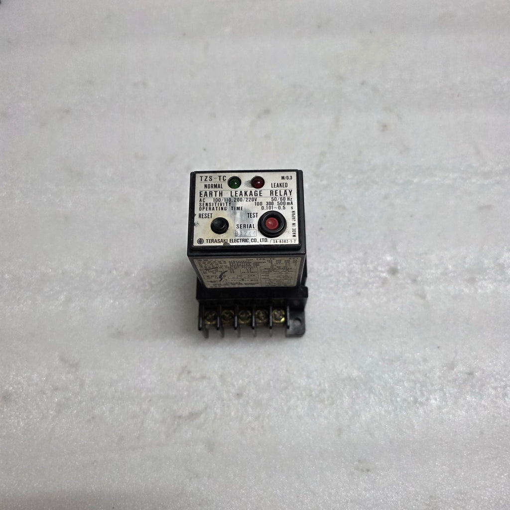 TERASAKI TZS-TC EARTH LEAKAGE RELAY SA-8382-1-2 100-220VAC