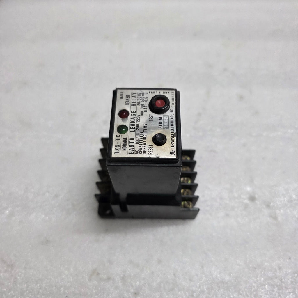 TERASAKI TZS-TC EARTH LEAKAGE RELAY SA-8382-1-2 100-220VAC