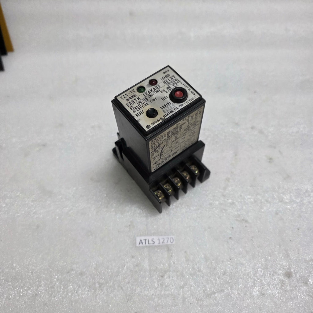 TERASAKI TZS-TC EARTH LEAKAGE RELAY SA-8382-1-2 100-220VAC