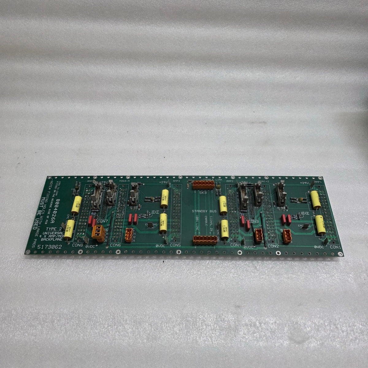 UNIVERSAL 4 X AMP/MON BACKPLANE 5173062 8004026A