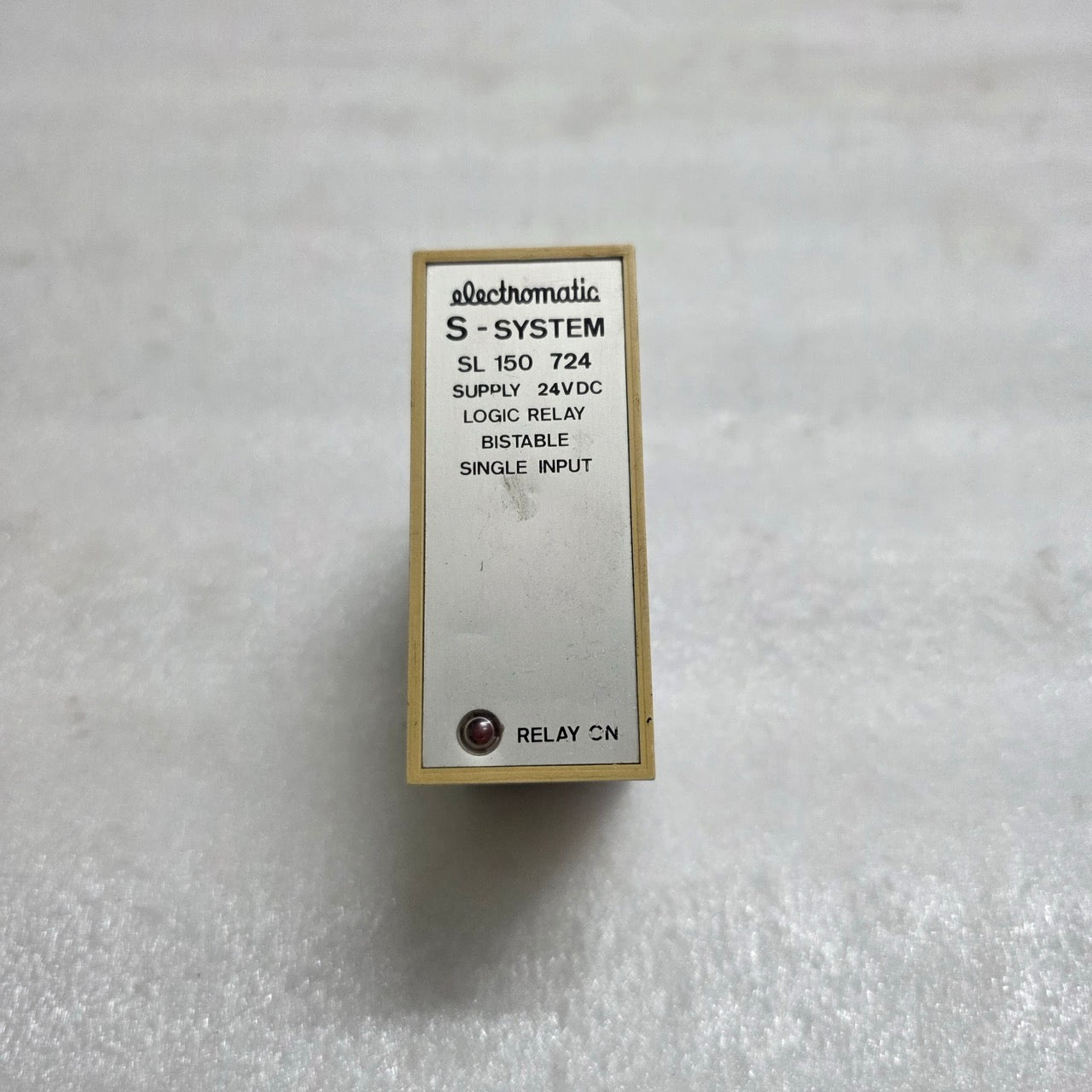 ELECTROMATIC S-SYSTEM SL 150 724 LOGIC RELAY BISTABLE SINGLE INPUT 24VDC