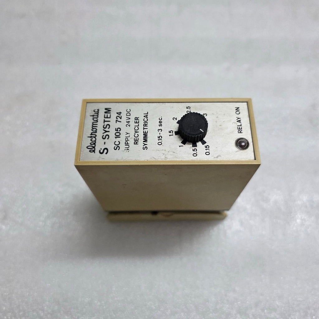 ELECTROMATIC SC 105 724 RECYCLER (SYMMETRICAL FLASHER) TIMER RELAY 24VDC