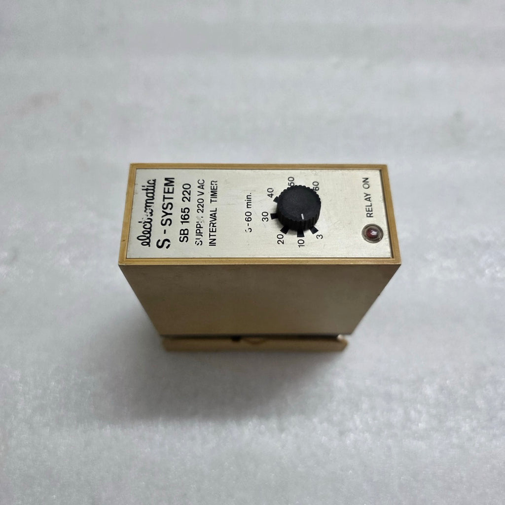 ELECTROMATIC S-SYSTEM SB 165 220 INTERVAL TIMER RELAY, 220 VAC, 3-60 MIN